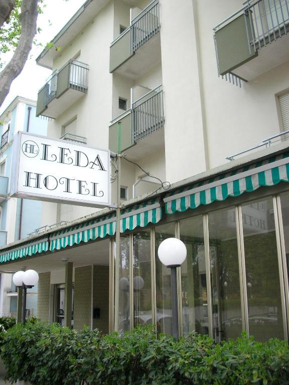 Hotel Leda Rímini Exterior foto